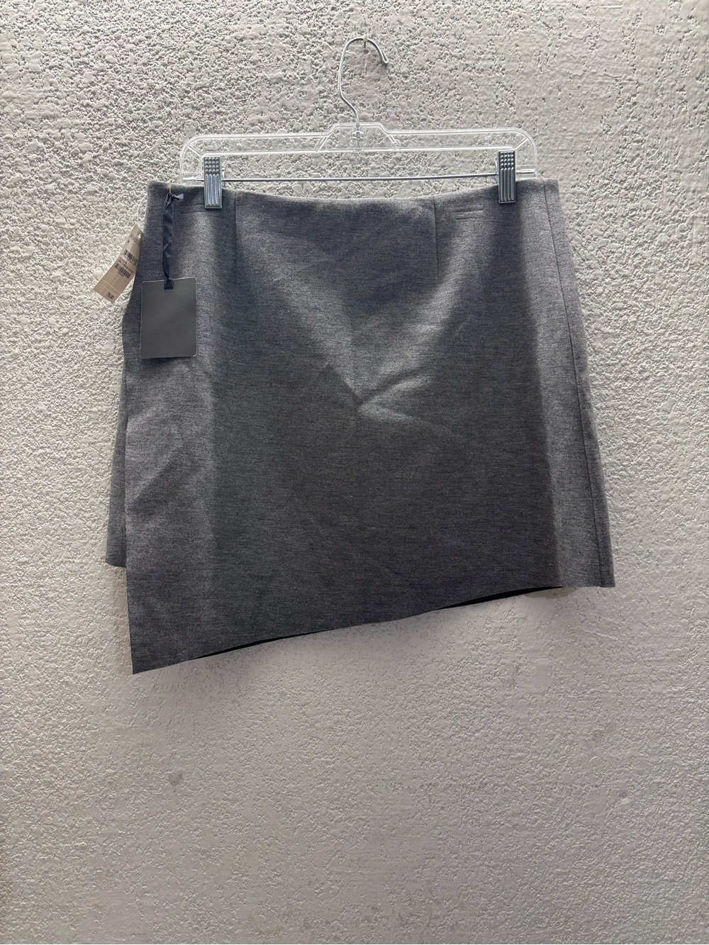 Trouve Grey Mini Skirt with Side Slit - Picture 2 of 8